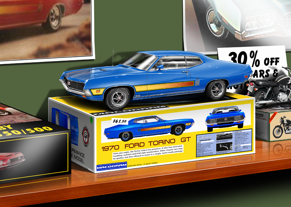 Ford Torino scale model